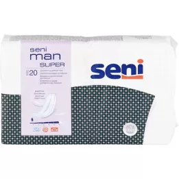 SENI Almofada para incontinência masculina super, 20 peças