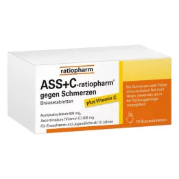 ASS + C-ratiopharm contra dor comprimidos efervescentes, 10 unidades