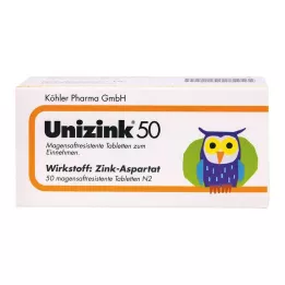 UNIZINK 50 comprimidos gastrorresistentes, 50 unidades