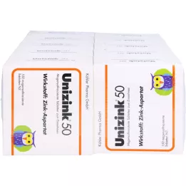 UNIZINK 50 comprimidos gastrorresistentes, 10X100 pcs