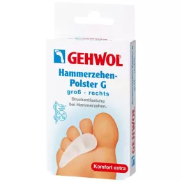 GEHWOL Almofada de dedo em martelo de gel de polímero G direita, 1 peça