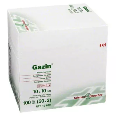 GAZIN Gaze comp.10x10 cm estéril 8 camadas, 50X2 pcs GAZIN Gaze comp.10x10 cm estéril 8 camadas, 50X2 pcs