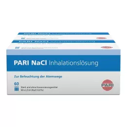 PARI Ampolas de solução inalatória de NaCl, 120X2,5 ml