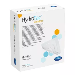HYDROTAC curativo de espuma confortável 8x8 cm estéril, 10 peças