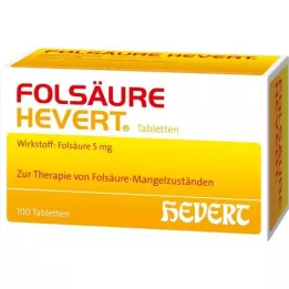 FOLSÄURE HEVERT Comprimidos, 100 unidades