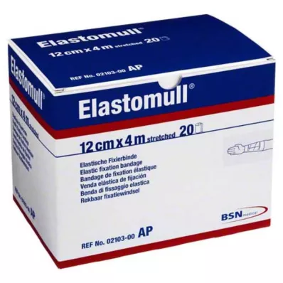 ELASTOMULL Fita elástica de fixação 12 cmx4 m 2103, 20 unidades ELASTOMULL Fita elástica de fixação 12 cmx4 m 2103, 20 unidades