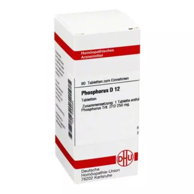 PHOSPHORUS D 12 comprimidos, 80 unidades PHOSPHORUS D 12 comprimidos, 80 unidades