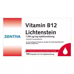 VITAMIN B12 1.000 μg ampolas Lichtenstein, 100X1 ml