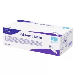PEHA-SOFT luvas de nitrilo sem pó S, 100 unidades