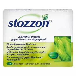 STOZZON Comprimidos revestidos de clorofila, 40 unidades