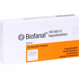 BIOFANAL Comprimidos vaginais, 6 unidades