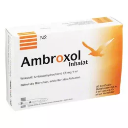 AMBROXOL Solução para inalação para nebulizador, 50X2 ml