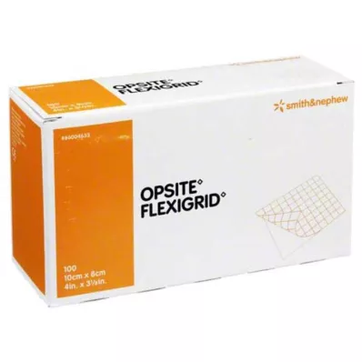 OPSITE Flexigrid transp. curativo para feridas 8x10 cm estéril, 100 unidades