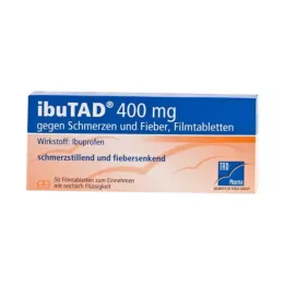 IBUTAD 400 mg para dor e febre, comprimidos revestidos por película, 50 unidades