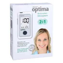 Sistema de medição de glicose no sangue Diamet optima 2 em 1 (1 peça)