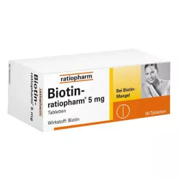BIOTIN-RATIOPHARM Comprimidos de 5 mg, 90 unidades