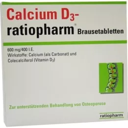 CALCIUM Comprimidos efervescentes D3-ratiopharm, 20 unidades