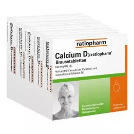 CALCIUM Comprimidos efervescentes D3-ratiopharm, 100 unidades