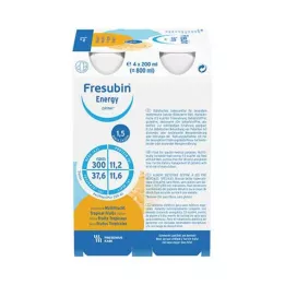 FRESUBIN ENERGY DRINK Garrafa multifrutas, 4X200 ml