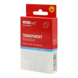 Emplastros transparentes impermeáveis 4 tamanhos, 20 un