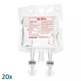 GLUCOSE Ecobag 5% B.Braun, 20X100 ml