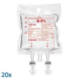 GLUCOSE Ecobag 5% B.Braun, 20X250 ml