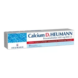 CALCIUM Comprimidos efervescentes D3 Heumann 600 mg/400 UI, 20 unidades