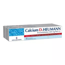 CALCIUM D3 Heumann comprimidos efervescentes 600 mg/400 I.E., 40 pcs