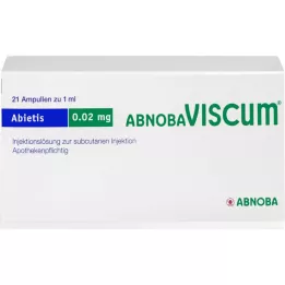 ABNOBAVISCUM Abietis 0,02 mg ampolas, 21 unidades
