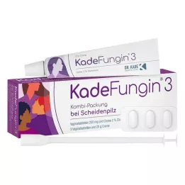 KADEFUNGIN 3 embalagens combinadas de 20 g de creme + 3 comprimidos vaginais, 1 unidade