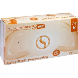 SEMPERCARE Vinil Unters.Handsch.unst.pudfr.Gr.M, 100 unid