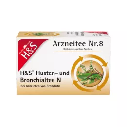 H&S Chá para tosse e brônquios N Sacos de filtro, 20X2,0 g