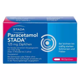 PARACETAMOL STADA Supositórios de 125 mg, 10 unidades