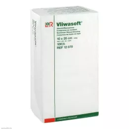 VLIWASOFT Compressas não tecidas 10x20 cm não estéreis 4l., 100 unidades