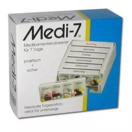 MEDI 7 doses de medicamentos para 7 dias branco, 1 pc