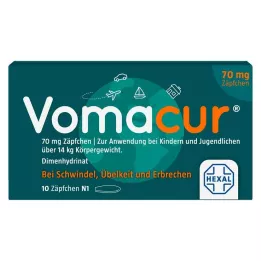 VOMACUR 70 supositórios, 10 unidades
