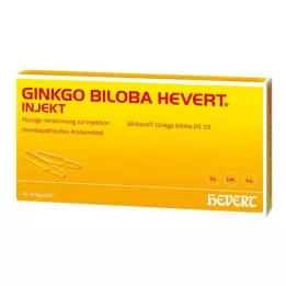 GINKGO BILOBA HEVERT Ampolas de injeção, 10 unidades