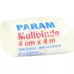 MULLBINDEN 4 cm com celofane, 1 unid