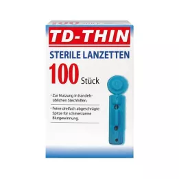 GLUCO TEST Lancetas, 100 unidades
