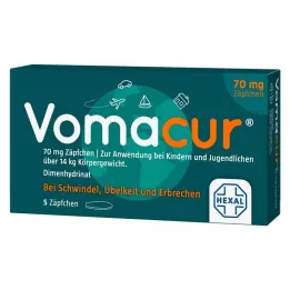 VOMACUR 70 supositórios, 5 unidades