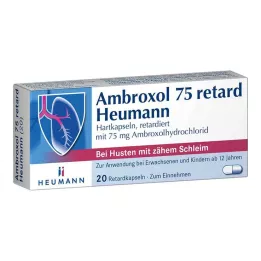 AMBROXOL 75 cápsulas retard Heumann, 20 unidades