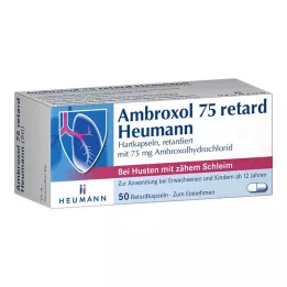 AMBROXOL 75 cápsulas retard Heumann, 50 unidades