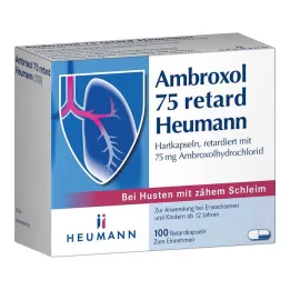 AMBROXOL 75 cápsulas retard Heumann, 100 unidades