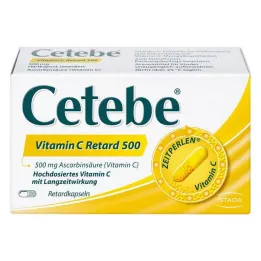 CETEBE Cápsulas de liberação prolongada de vitamina C 500 mg, 60 unidades
