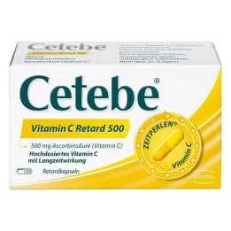 CETEBE Cápsulas de liberação prolongada de vitamina C 500 mg, 120 unidades