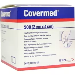 COVERMED Pensos injetáveis 2x4 cm, 500 un