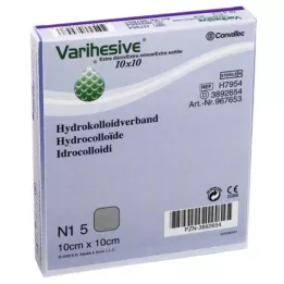 VARIHESIVE extra fino 10x10 cm HKV hidroativo, 5 unidades