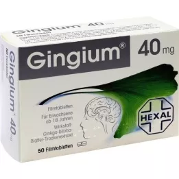 GINGIUM Comprimidos revestidos por película, 50 unidades