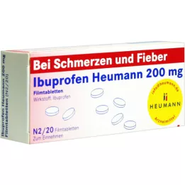 IBUPROFEN Heumann 200 mg comprimidos revestidos por película, 20 unidades