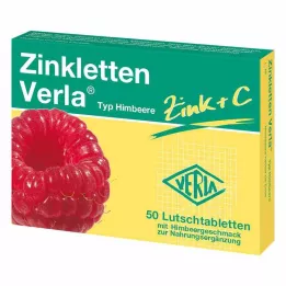 ZINKLETTEN Verla Raspberry Lozenges, 50 unidades